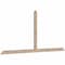 Ekena Millwork Portland Smooth Timber Gable Bracket, Douglas Fir, 96"W x 44"H x 1 1/2"D x 3 1/2"F, 11/12 Pitch GBW096X44X0204POR00SDF - alternate 2